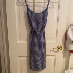 brandy melville gingham blue dress